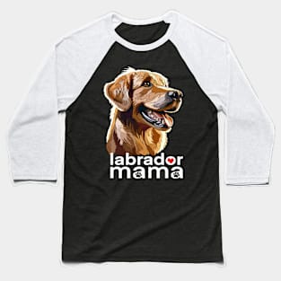 Golden Labrador Retriever Mama Baseball T-Shirt